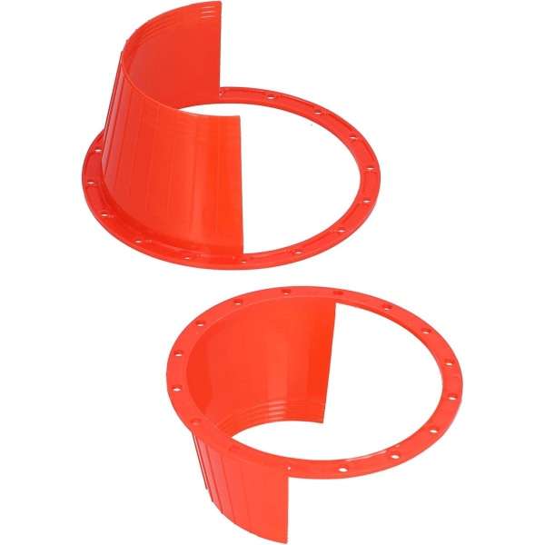 Punainen 2 kpl auton kaiuttimen vedenpitävä cover, erittäin ohut punainen universal , uurrettu cap kaiuttimen tehostusjärjestelmä