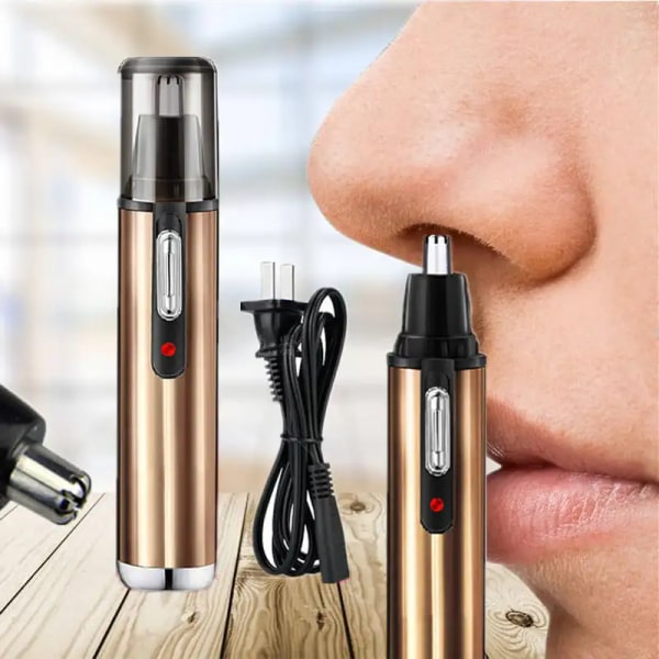 Øre- og nesehårtrimmer for menn Oppladbar - USB Elektrisk nesehårtrimmer for kvinner - Smertefri, vanntett øyenbryns ansiktshårfjerning