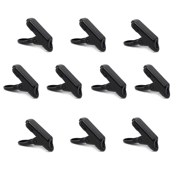 Tarpaulin Clip Tarpaulin Clip Plastic Tarpaulin Awning Clip Tent Accessories (20 Pieces, Black)