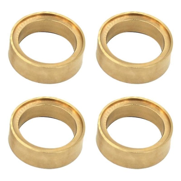 4pcs 100g Brass 1.0 Inch Beadlock Wheel Rim Brass Counterweights Clamp Ring Compatible With 1/24 Rc Crawler Car