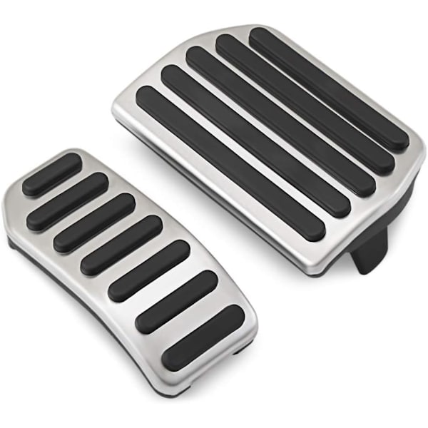 Pedal i Rustfrit Stål Bil Passer til Gaspedal Dæk Brems Pedaler Passer Tilbehør Praktisk Aluminium Legering ( 2 Stk )