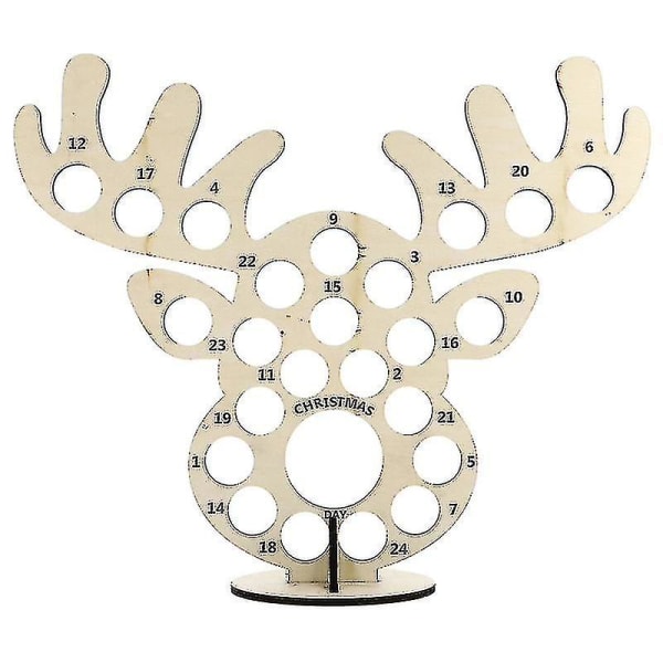 1 stk Træ Juleelementer Form Design Chokolade Opbevaring Display Stativ Dekoration
