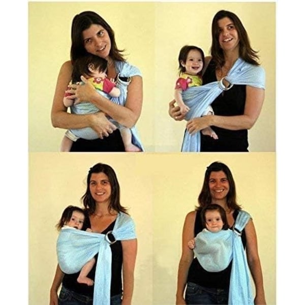 Andningsbar baby , elastisk baby , snabbtorkande inredningstyg, utomhusresor, bekväm och säker nyfödd baby - ljusgrå