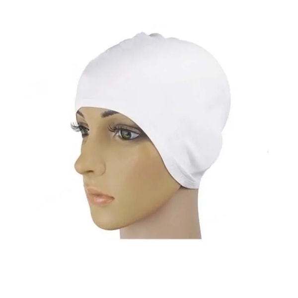 1 pakke Unisex badehette i silikon for kvinner Badehetter for langt/kort hår, svømmetilbehør for å holde håret tørt og E
