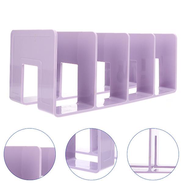 Opbevarings Skuffer Skrivebord Bog Display Holder Dekorative Bogstøtter Bog Stativ Ender Magasin Bogstøtte Bog D Purple 32X14X13cm