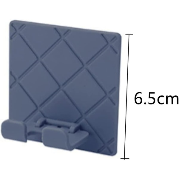 Pluggkrok Plastkrok Multifunktionell Pluggkrokar Självhäftande Krokar för Dörrkrokar, Handdukskrokar, Nyckelkrokar, Vägg, Dekorationskrokar (8 st, Svart+vit+grå)