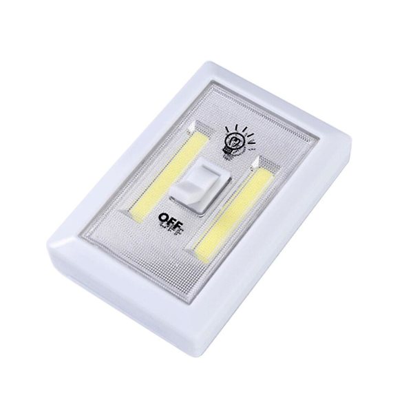 Vegglamper Utendørs Led Lysbryter Led Trådløst Lys Cob Led Lys Batteridrevet Lys Hvit White