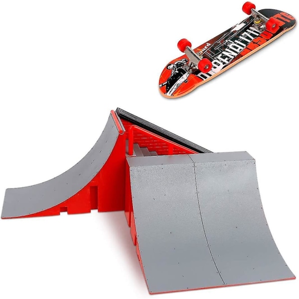 Fingerbräda Ramp Tillbehör Set, Fingerbräda Skatepark Kit Ramp Fingerbrädor Träningsprylar För Barn Och Barn (a)