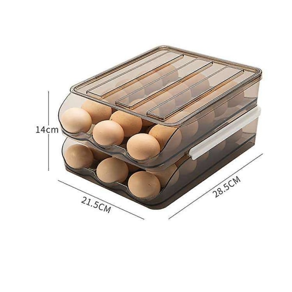 Fridge Organisers Pull Out Drawers Large Capacity Egg Holder Storage Container