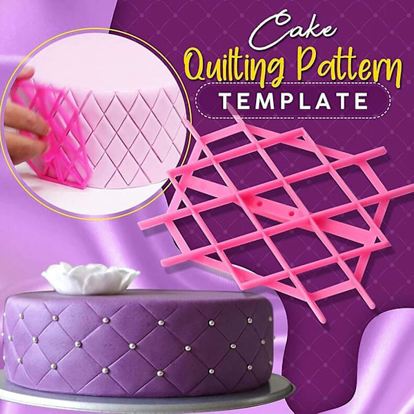 Taffy Kit Icing Fondant Dekorationsværktøj Prægning Kage Skabelon Sukkerhåndværk Stempel Kage (10 stk, Pink)
