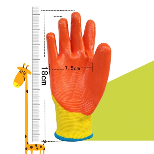 Barnehansker 5-7 år Bambusfiber hagehansker