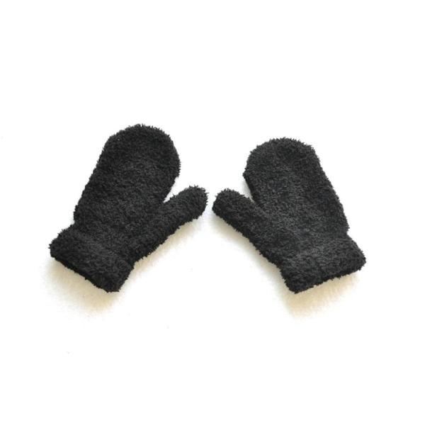 Varma Plysch Tjocka Varma Bebisvantar Vinter Plus Sammet Vantar Barn Barn Korall Fleece Hel Finger Vantar För Barn Vantar