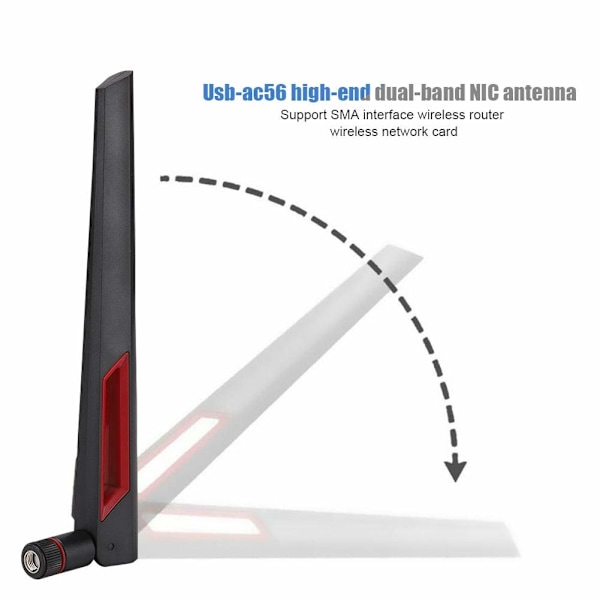 3 stk. Dual Band Router Antenne Router Adapter Antenne Høj Forøgelse Omnidirektionel Netværkskort Antenne Fit