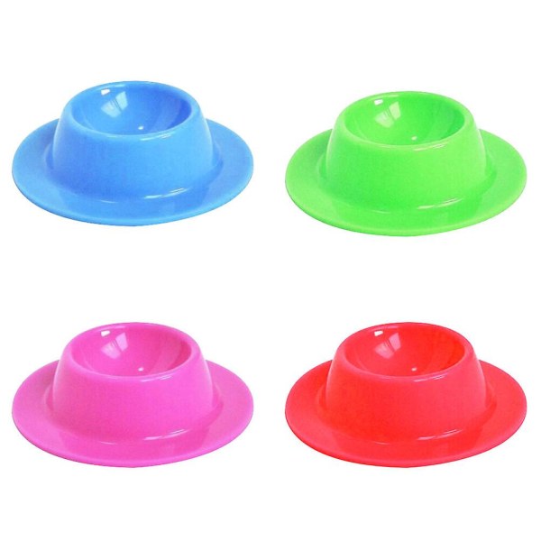 4 st Creative Äggställ Silikon Äggkopp Kylskåp Äggställ Fack Behållare Köksredskap (slumpmässig färg)