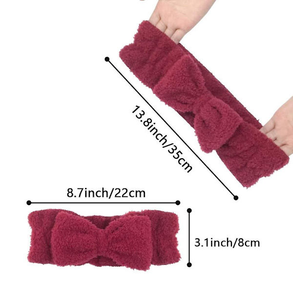 4-pak Mikrofiber Damp Cashmere Bowie Frontal Ligamenter Sød Blød Makeup Hårbånd Vask Yoga Sport Brusebad Ansigt-justerbar Frontal Ligamenter Til G