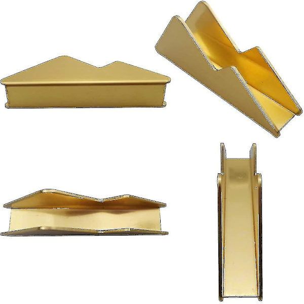 Metal Kontor Kort Holder Messing Visitkort Display Stativ Til Kvinder Mænd Guld 1 Stk