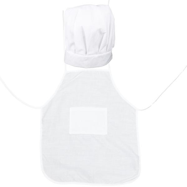 1 Set Pojkbakningsförkläde Kockkostym Förkläde Karriärrollspel Hatt Matlagningsspel 42X36CM 42X36CM