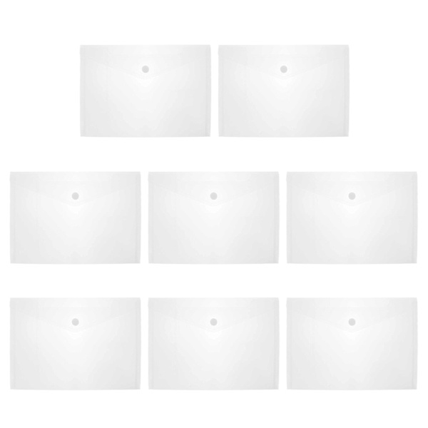 40 st Filpåsar Plast Dokumentförvaring Organizer För Kontor Företag Vit 33x23.4cm White 33x23.4cm