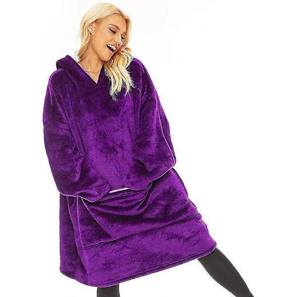 Tæppe Sweatshirt. Oversized Hoodie Brugbar Tæppe. Blød Varmt Behagelig Gigant