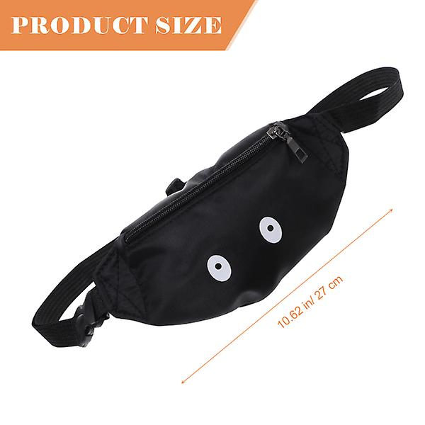 Toddler Plånbok Pojkar Midjeväskor Barn Mode Midjeväskor Barn Barn Hip Bag Mode Midjeväskor BältesväskaB Black 27*13CM