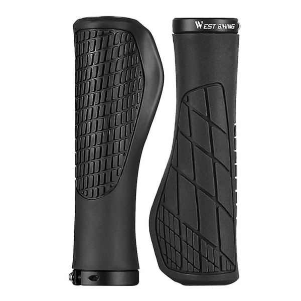 MTB Styregrep i Gummi, Sykkelgrep, Styredeksel, Erstatning, Sykkelstyregrep Black 10.3X4.6X3.2CM