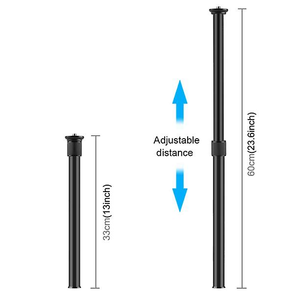 Kamera Stativ Kamera Stabilisator Monopod Stang Tripod Forlængelsesstang Enkeltstang Tripod Sort 60X Black 60X3.5cm