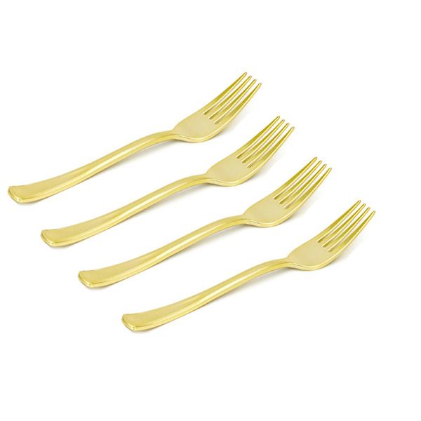 25-delars Set med Plastgafflar Minimalistisk Engångsbestick