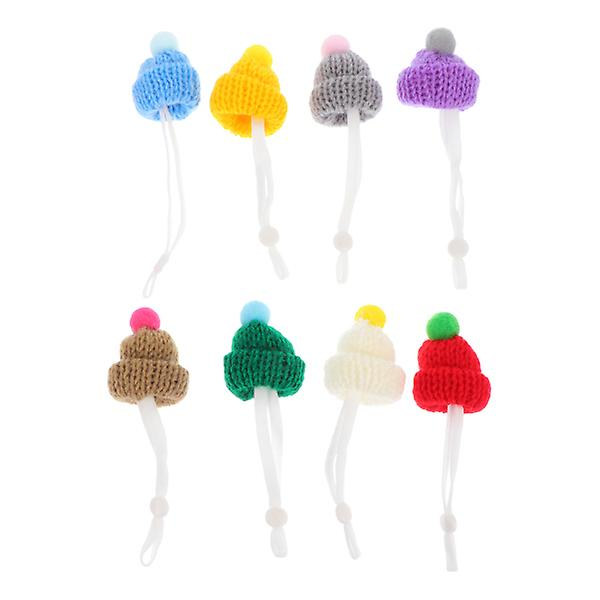 8 st Cosplay Tillbehör Råttbollhatt Mini Husdjurshatt Hamsterhatt Husdjurs Igelkottshatt 3X3X11CM 3X3X11CM