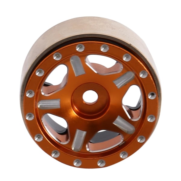 4 kpl Messinki 1.0 Beadlock-vanteet Vanteen napa Yhteensopiva 1/24 Rc Crawler Auton Axial Scx24 Axi90081 Axi00002 U