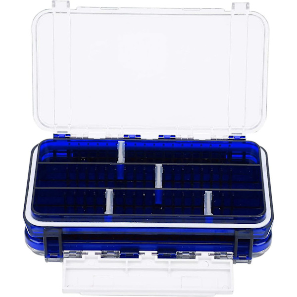 Tackle Box Organizer Fiskeutrustningslådor Bärbara Fiskeutrustningslådor Transparenta Fiskeutrustningsförvaringslådor (transparent blå)