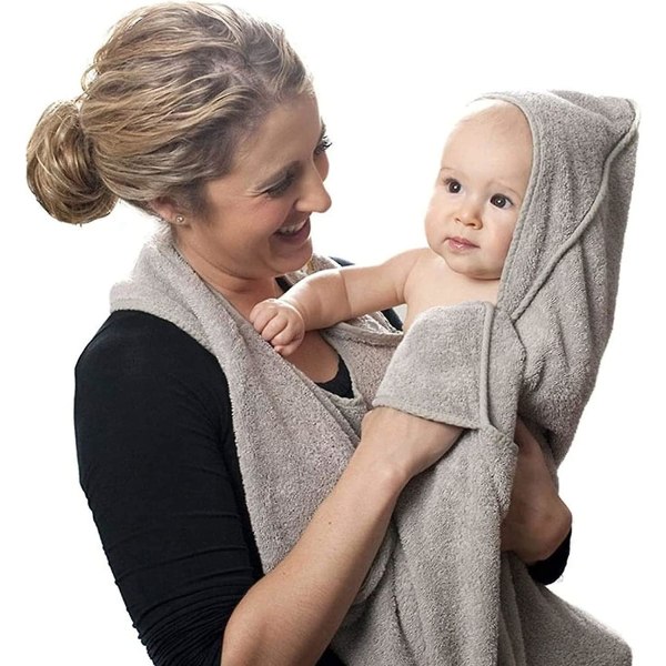 Kampattu puuvillainen baby kylpypyyhe, hupullinen esiliina lapsille viitta pyyhe imukykyinen hupullinen pyyhe Pehmeä baby pyyhe vastasyntyneen lahja