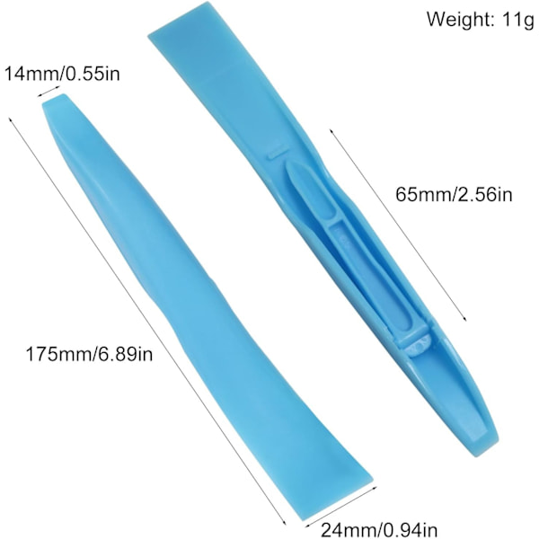 Rengöringsverktyg med skrapa, 3-pack, mångsidig, färgglad, styv plastgrillskrapa, etikettskrapa, tuggummiskrapa, flasköppnare, köksskrapa