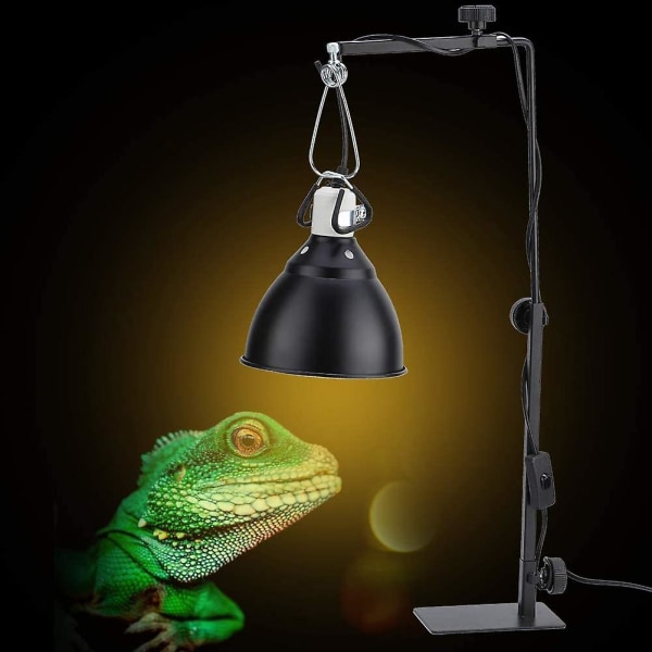 Reptil Lampe Justerbar Fod Teleskopisk Gulvvarmelys Stativ Landing Lys Stativ Beslag Til Skildpadde Firben Skildpadde Kæledyr Reptiler Glas Terrarium F