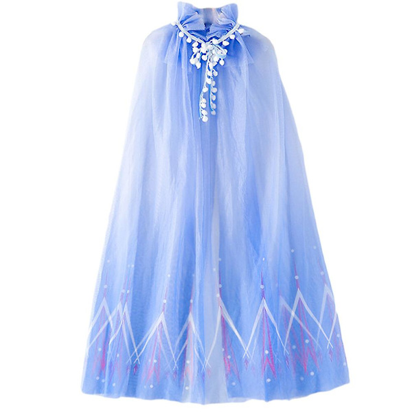 Sommerkjole Toddler Holiday Cape Motekappe Barn Tilbehør Mesh Fee Kappe Blå 130x45x0.3cm Blue 130x45x0.3cm