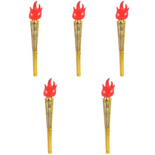 3 stk. Simuleringsfakler Plastikfakler Legetøj Børn Lysende Legetøj 5 stk 47X7.5X5CM 5 pcs 47X7.5X5CM