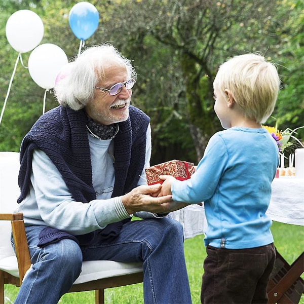 Børnebørns fødselsdagsgave nøgleringe til bedstefar