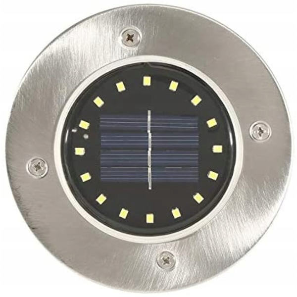 Solcellslampa utomhusbelysning 16LED marklampa 4 stycken varmt ljus