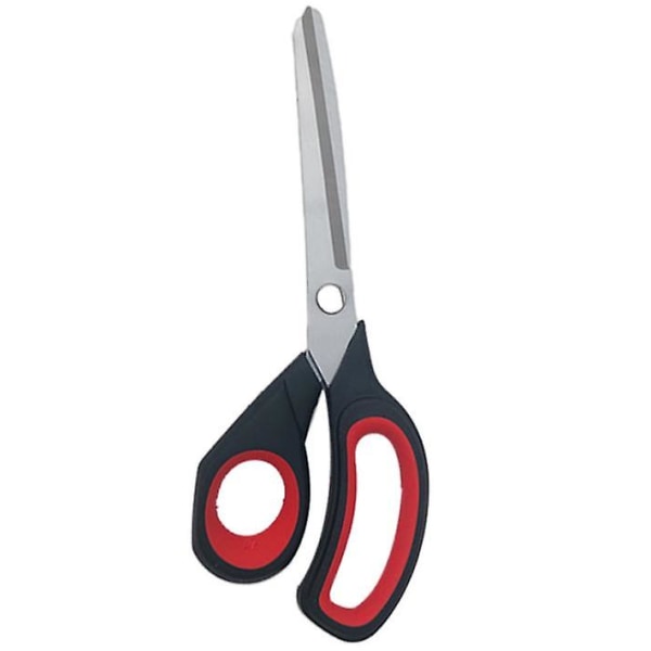 2 Pak Titanium Non-stick Saks, Professionel Rustfrit Stål Komfort Blødt Greb, All-purpose, Straight Kontor Håndværk Saks Til Diy(rød/sort