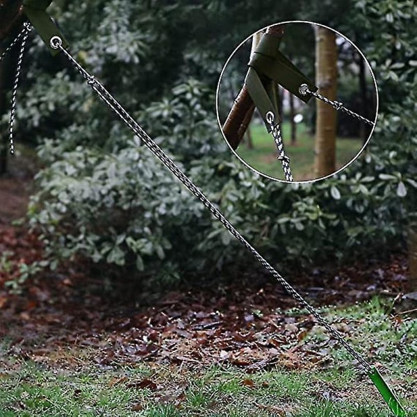 Träd Rätningsset | Trädpinneset med Rem Starkt Rep och Pinnar - Trädpinneset med 3 Trädremmar, 3 Trädpinnar, 1 Rep, Trädpinnar