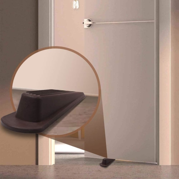 Klassinen kumiovenpysäkkikiila - Raskaankalustoiset pinotavat ovenpysäkit, The Doorstop (Sininen 3)