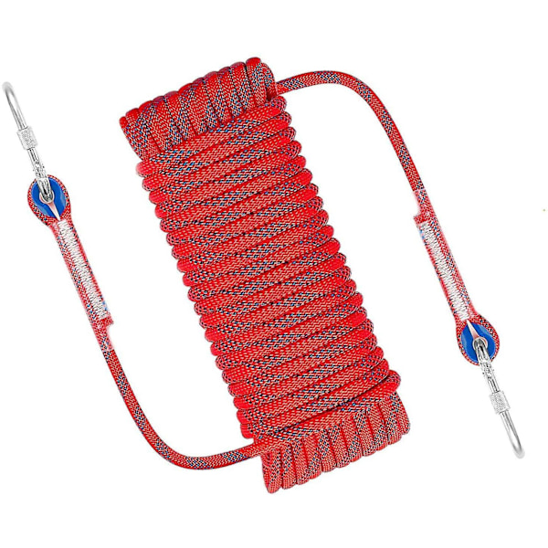 Nylon Reb Klatresnor Sikkerhedssnor Diameter 10mm Med Karabinhage Til Udendørs Vandreture Tilbehør Sport Camping
