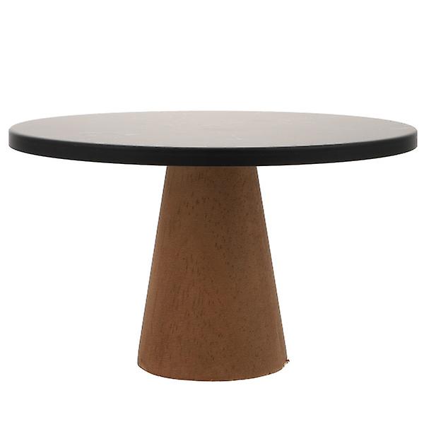 1 stk Elegant Kakeoppbevaringsbrett Kakeoppbevaringsplate Dessertbeholder Matbrett Brun Brown