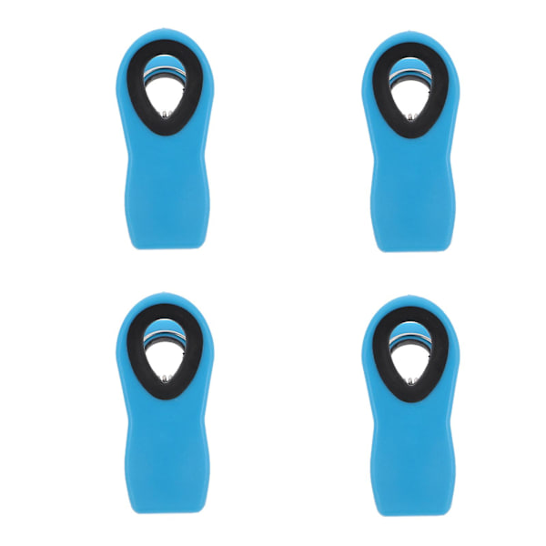 1 Setti 4 Kpl Värikkäitä Ruokapihtejä Vuodevaatteiden Kiinnittimiä Monikäyttöisiä Säilytyspihtejä Vaatteiden Kiinnittimiä Sininen 7.3X3.2X4.3cm Blue 7.3X3.2X4.3cm
