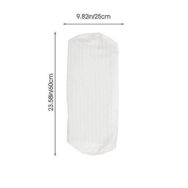 Sylinderputetrekk Sylinderputetrekk Midje Nakkeputebeskytter Kontor Hjem Hvit 60X25CM White 60X25CM