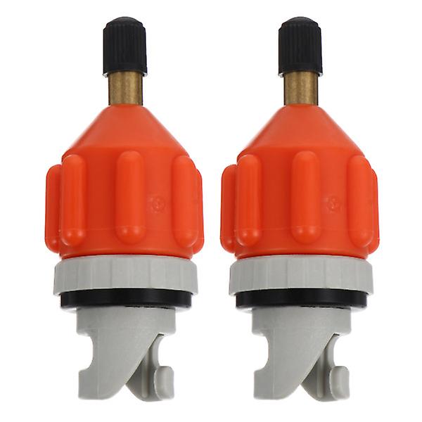 2 st. Luftpump Adaptrar för Uppblåsbara Paddelbrädor Orange 9X4CM