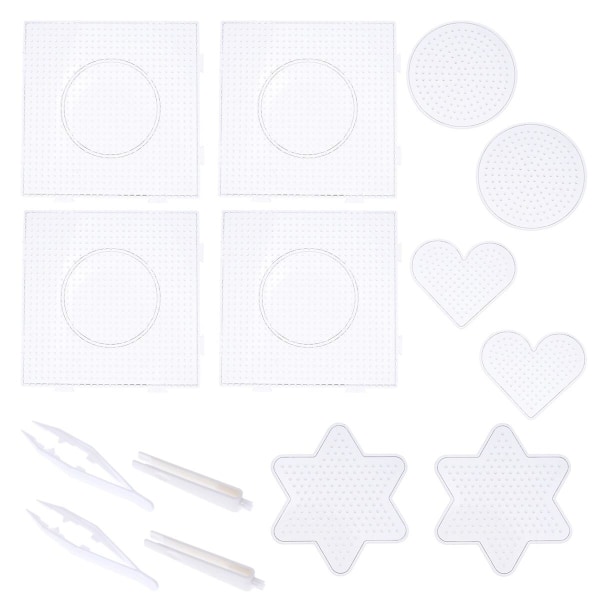 14 stk Barnas Perlerbrett Håndverk Perlerbrett Perlerbrett Smelteperler Jernperler HåndverkM M