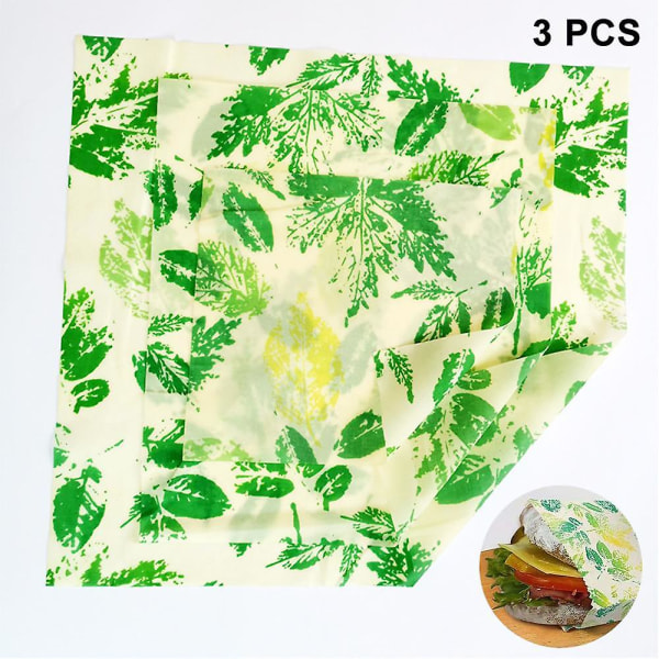 3-delt sett med bivokspapir, gjenbrukbare bivokskluter OrganicStyle 1 Style 1