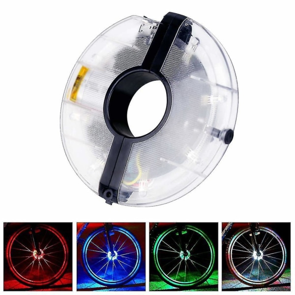 Sykkelhjul LED-lys Vanntett Sykkelhjul Belysning Mønstre Flerfarget Skift For MTB Sykkel