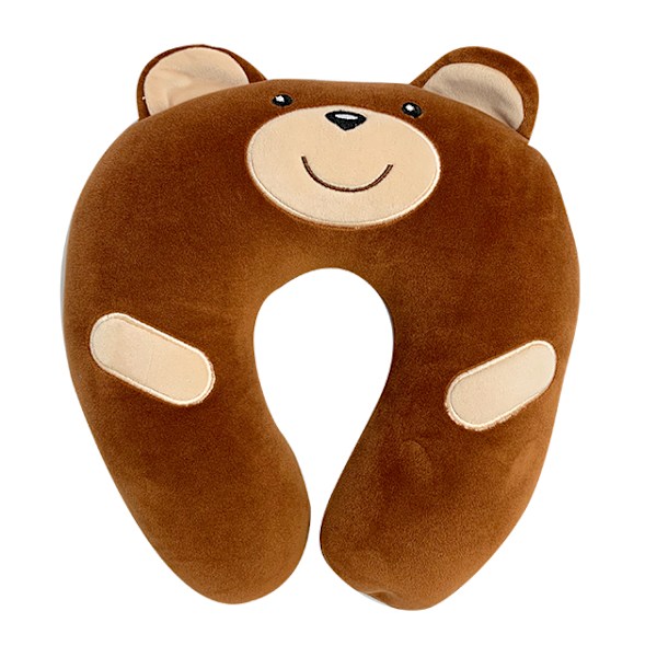Sød Dyre Memory Foam Ergonomisk Kølende Nakkepude Nakkerejse U-Formet Pude 100% Polyester 80 Foldbar 29*28cm_xrzi brown