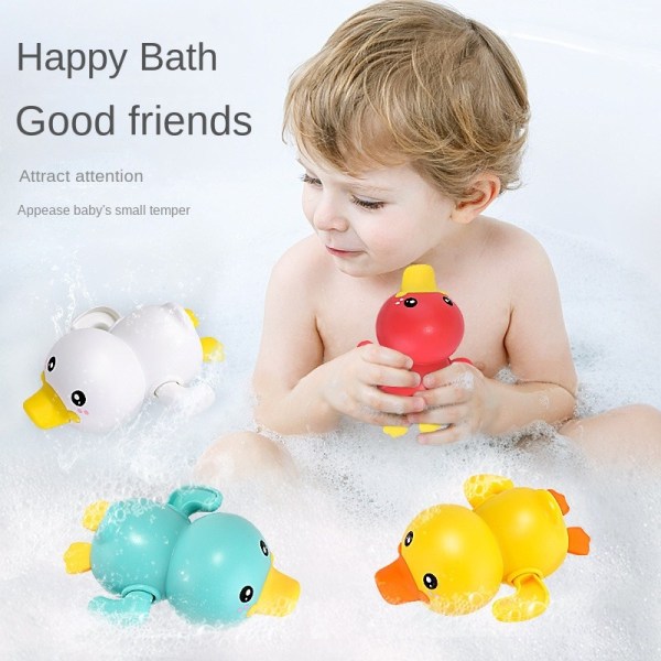 4 STK badeleker for småbarn 1-3, opptrekksbadekar småbarnsleker Gutter Jenter gaver, babybadekar bassengvannleker, søte flytende
